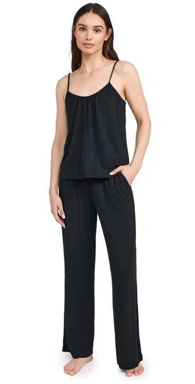 Eberjey Gisele The Cami & Pants Pj Set Black