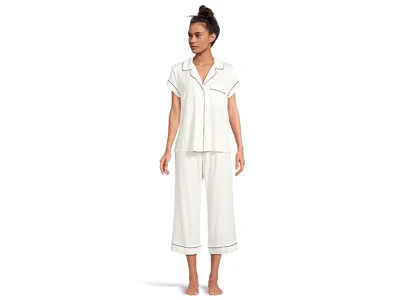 Eberjey Gisele - The Cropped Pajama Set In White