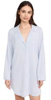 Eberjey Gisele Sleepshirt Ice Blue/ivory In Ice Blue/ivory