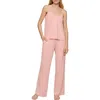 Eberjey Giselle Cami & Pants Pajama Set In Pink