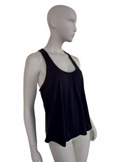 Eberjey Heather Shelf Bra Racerback Top In Black
