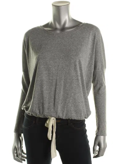 Eberjey Heather Womens Heathered Slouchy Pullover Top In Grey