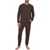 Eberjey Henry Jersey Pajamas In Brown