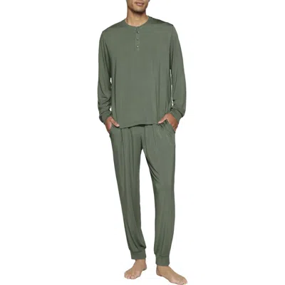 Eberjey Henry Jersey Pajamas In Desert Sage