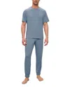 Eberjey Henry Long Pajama Set In Blue