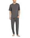 Eberjey Henry Long Pajama Set In Storm Gray