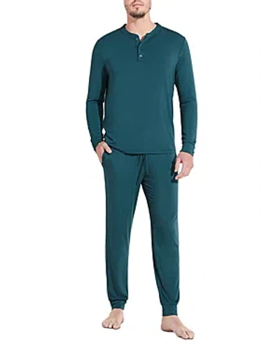 Eberjey Henry Pajama Set In Evergreen