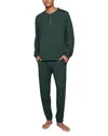 Eberjey Henry Long Pj Set Pine In Green