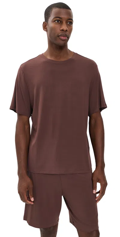 Eberjey Henry Short Pajama Set Chocolate