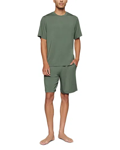 Eberjey Henry Short Pajama Set In Green
