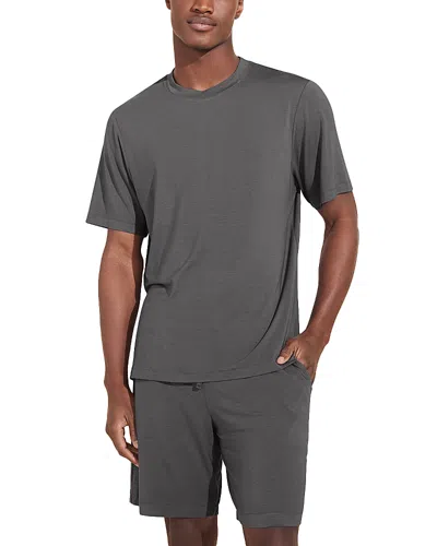 Eberjey Henry Short Pajama Set In Storm Gray