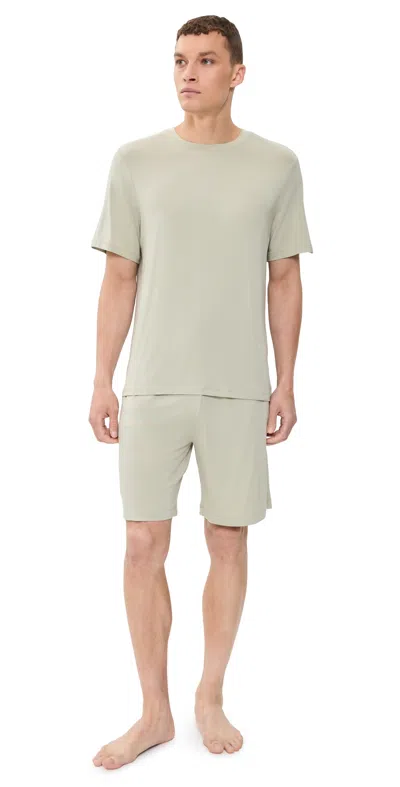 Eberjey Henry Short Pajamas Set Sandstone