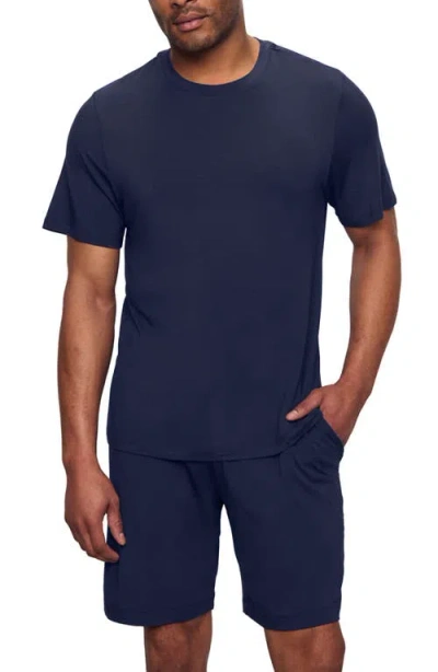 Eberjey Henry Stretch Tencel® Modal Short Pajamas In Blue