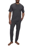 Eberjey Henry Stretch Tencel® Modal Short Sleeve Pajamas In Gray