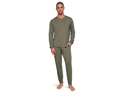 Eberjey Henry - The Long Pj Set In Green