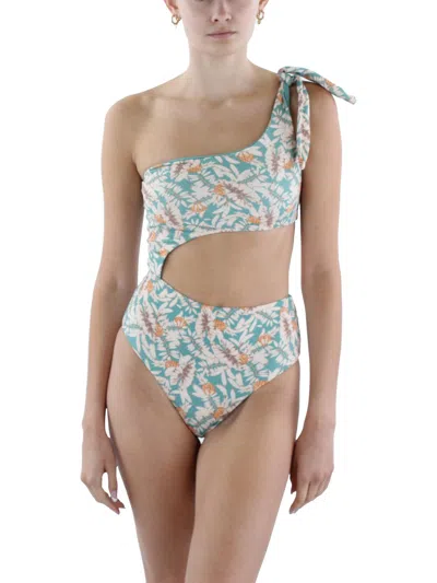 Eberjey Ibiza 1pc Womens Printed Nylon One-piece Swimsuit In Multi