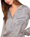 Eberjey Inez Printed Washable Silk Long Pajama Set