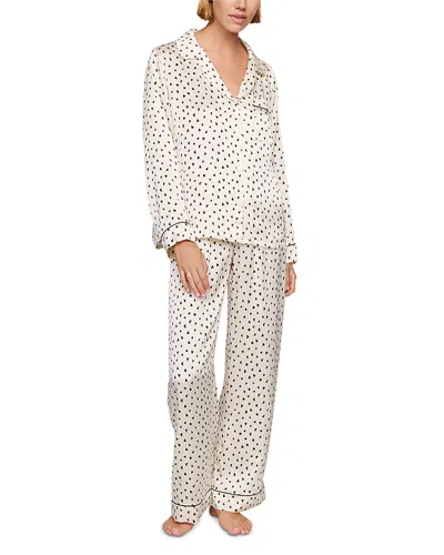 Eberjey Inez Printed Washable Silk Long Pajama Set In Pattern