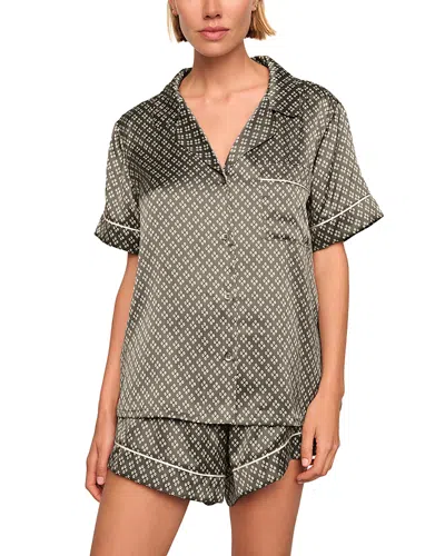 Eberjey Inez Printed Washable Silk Short Pajama Set