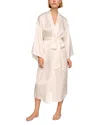 Eberjey Inez Silk Robe In Neutral