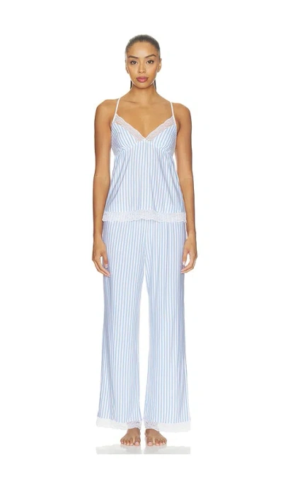Eberjey Isla Cami & Pant Set In Blue