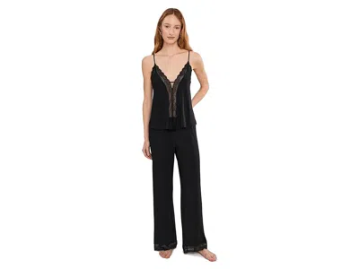 Eberjey Lara Cami/pants Pj Set In Black