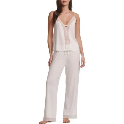 Eberjey Lara Long Pajamas In White