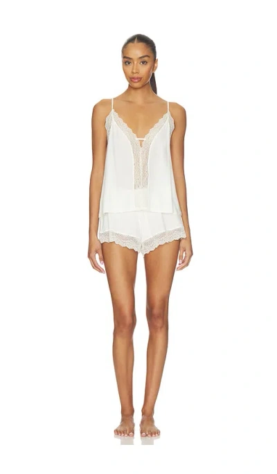 Eberjey Lara Pajama Set In White