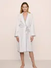 Eberjey Linen Blend Robe In White