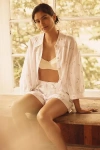 Eberjey Linen Blend Relaxed Buttondown Pajama Top