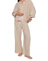 Eberjey Linen Blend Drawstring Lounge Pants In Neutral