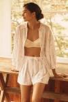 Eberjey Linen Blend Relaxed Pajama Shorts