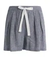 Eberjey Linen-blend Relaxed Pyjama Shorts