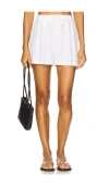 Eberjey Linen Blend Relaxed Short In White