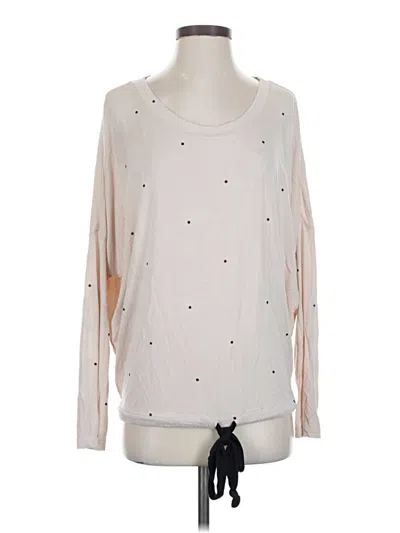 Pre-owned Eberjey Long Sleeve Blouse In Brown