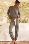 Eberjey Long-sleeve Slouchy Pj Set In Gray