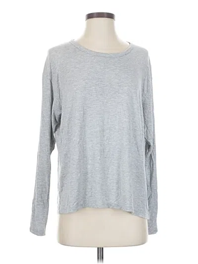 Pre-owned Eberjey Long Sleeve T-shirt In Gray