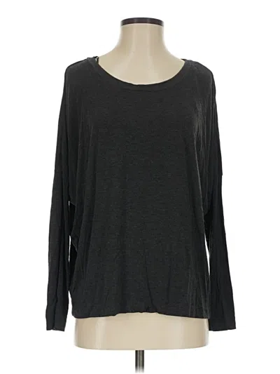 Pre-owned Eberjey Long Sleeve T-shirt In Gray