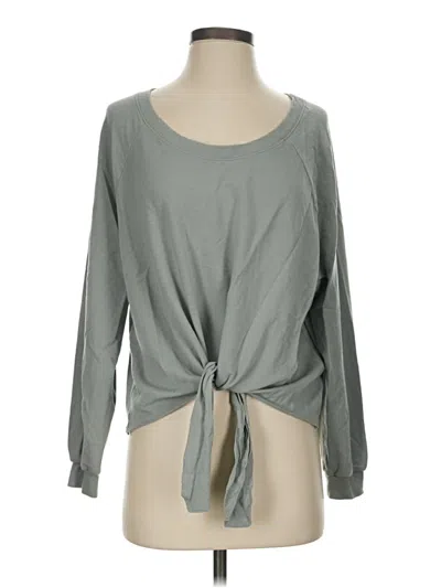 Pre-owned Eberjey Long Sleeve T-shirt In Gray