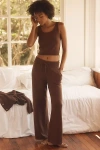Eberjey Lounge Sweater Pants In Brown