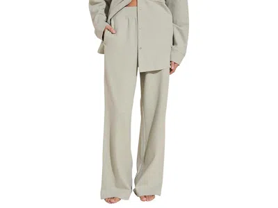 Eberjey Luxe Sweats - The Wide Leg Pants Women's Clothing Botanical Zen Green: Xs One Size In Gray
