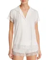 Eberjey Malou Lace-trim Short Pajama Set In Ivory
