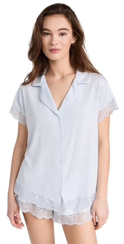 EBERJEY MALOU SHORT PAJAMA SET ICE BLUE