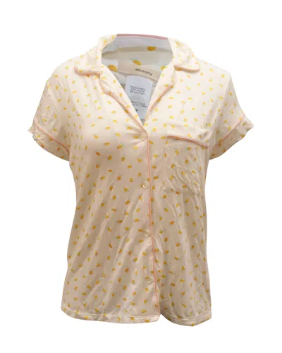 Eberjey Mango Printed Gisele Pajama In White Modal