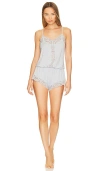 Eberjey Mariana Dreamer Romper In Ice Blue