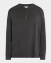 Eberjey Henry Long-sleeved Stretch-jersey Pyjama Set In Charcoal Heather