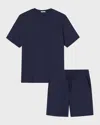 Eberjey Henry Jersey Pajama Set In True Navy