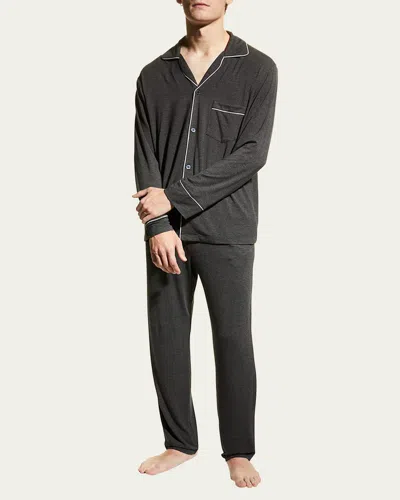 EBERJEY MEN'S WILLIAM LONG-SLEEVE PAJAMA SET