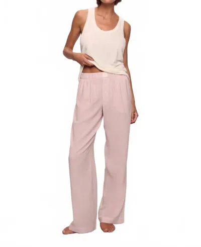 Eberjey Nautico Boxer Pant In Mauve In Multi