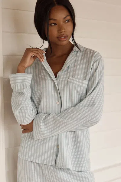 Eberjey Nautico Long Pajama Set In Multi